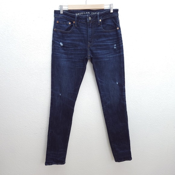 American Eagle Outfitters Other - American Eagle Slim Taper Jeans Next Level Airflex Stretch Dark Wash 32 x 34